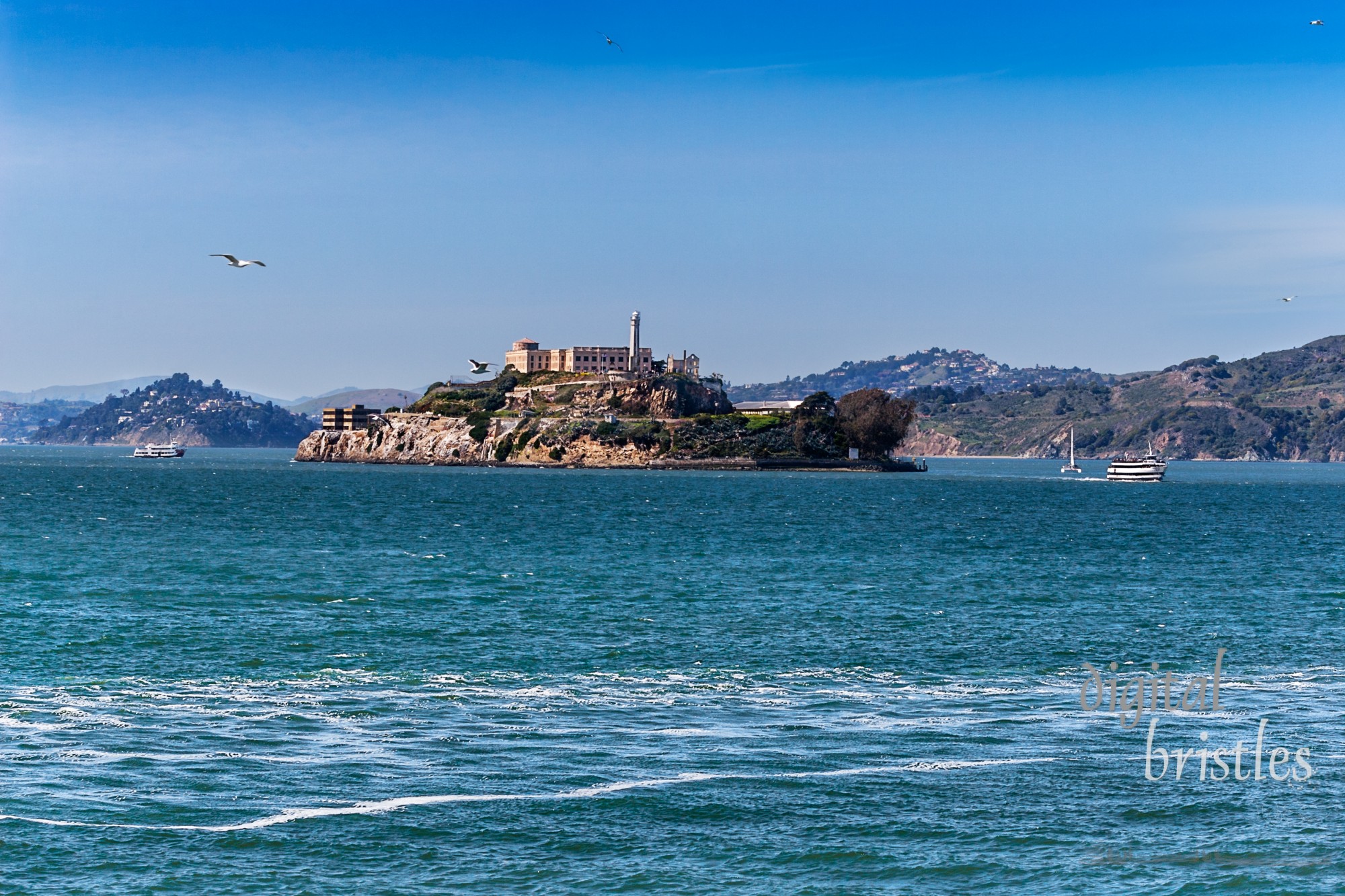 Former prison on Alcatraz Island in San Francisco Bay, now a National Park