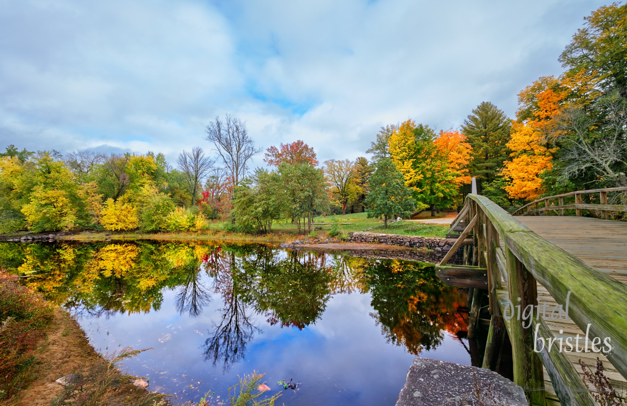 The Old North Bridge, Concord, Massachusetts, in Minuteman National Park.