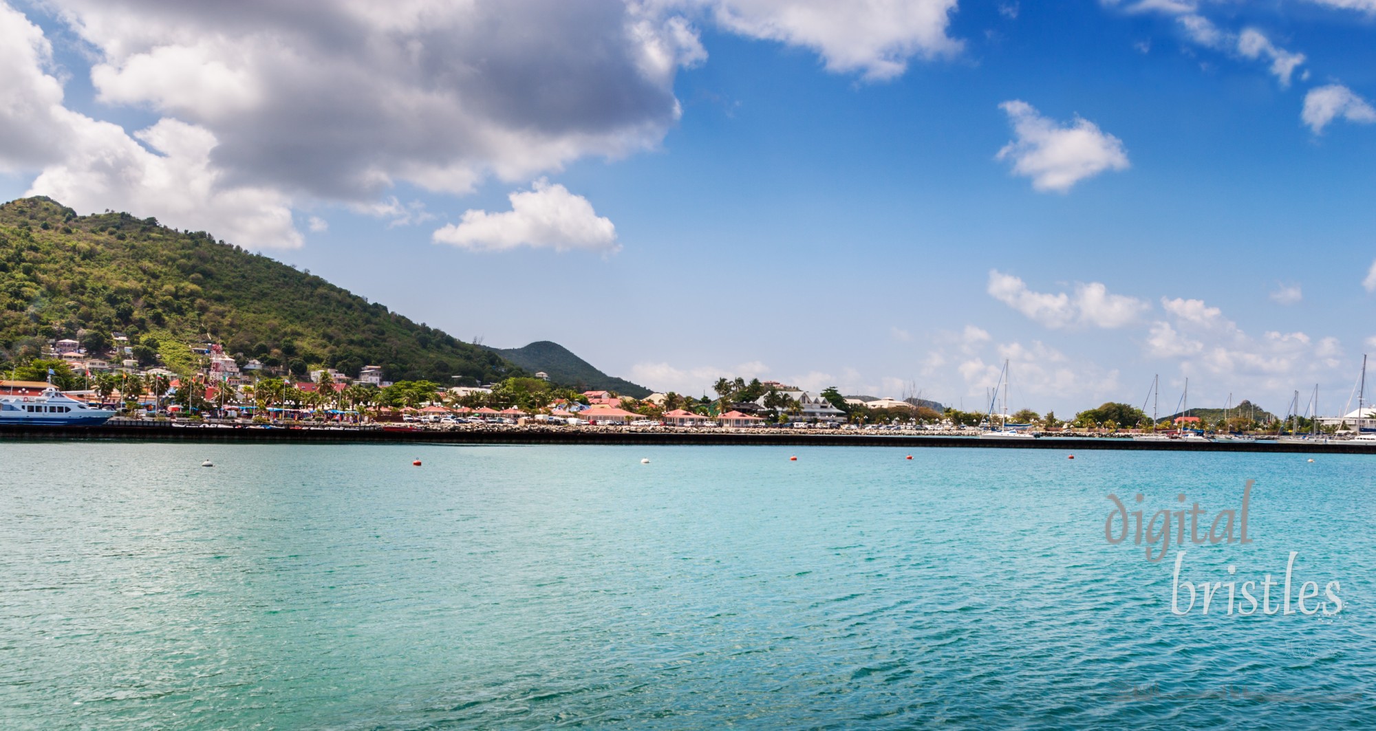 Marigot waterfront, the capital of the French side of Saint Martin