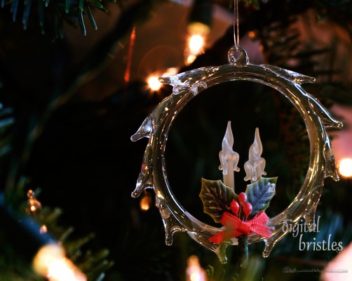 Glass Christmas ornament