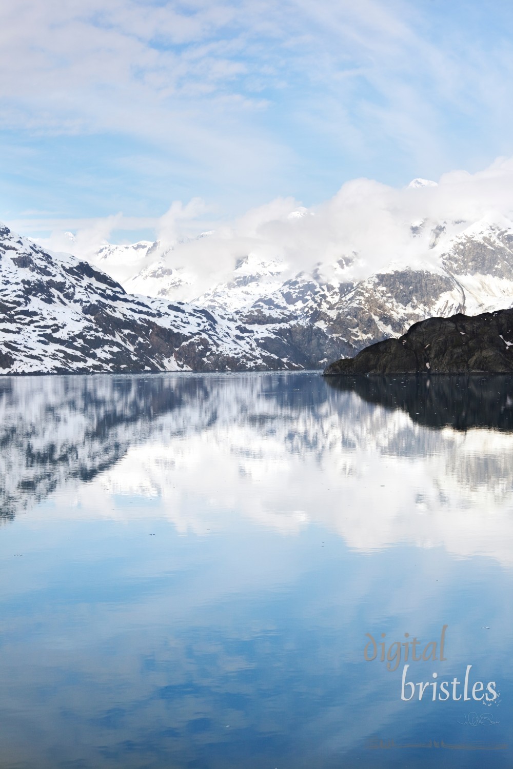 Tarr Inlet approaching Lamplugh Glacier, Glacier Bay National Park, Alaska