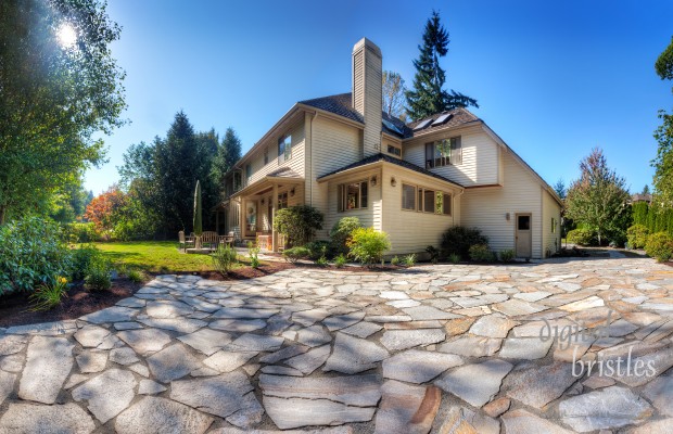 Crazy paving patio