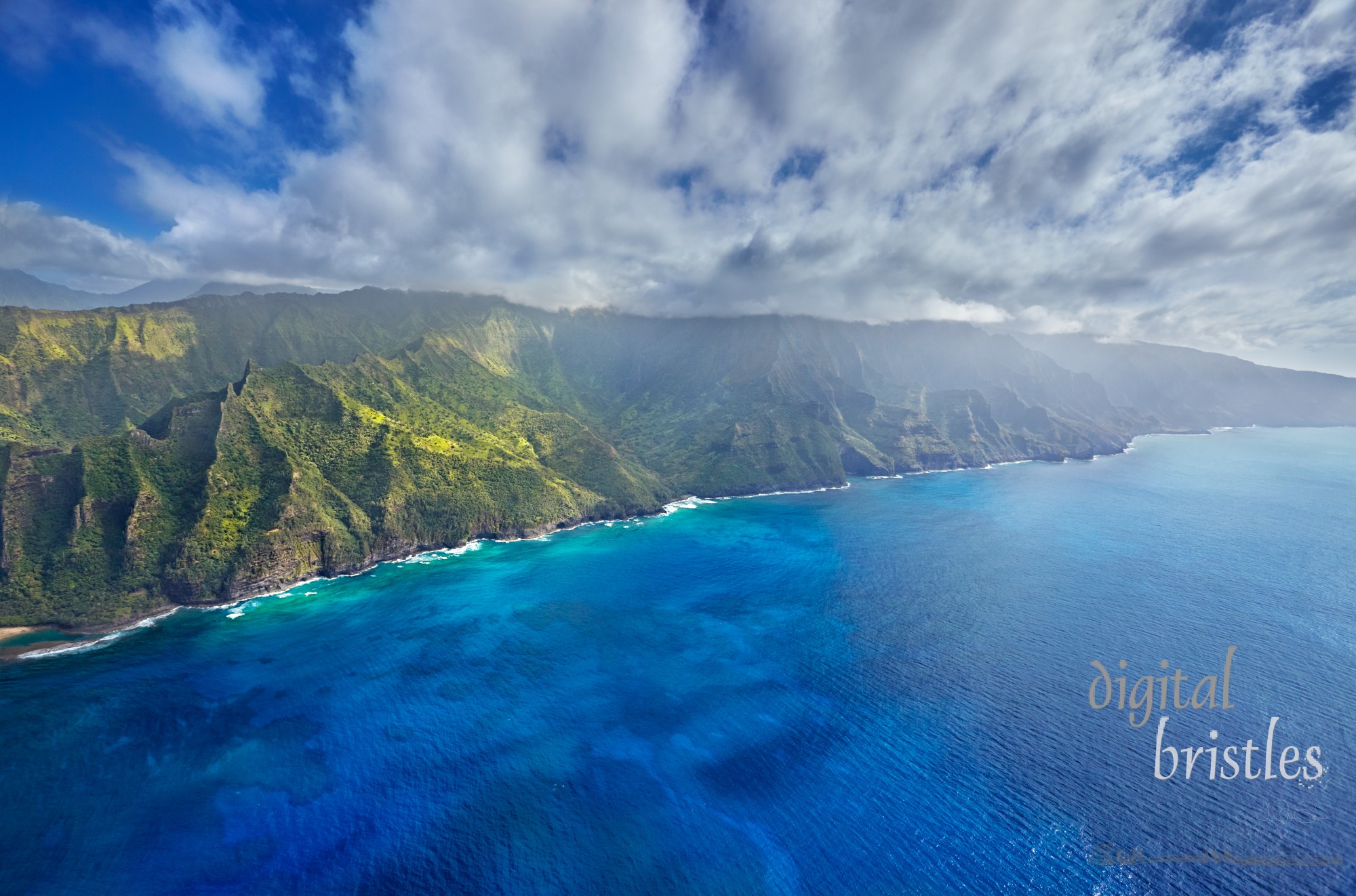 Heading North from the Na Pali coast on Kauai