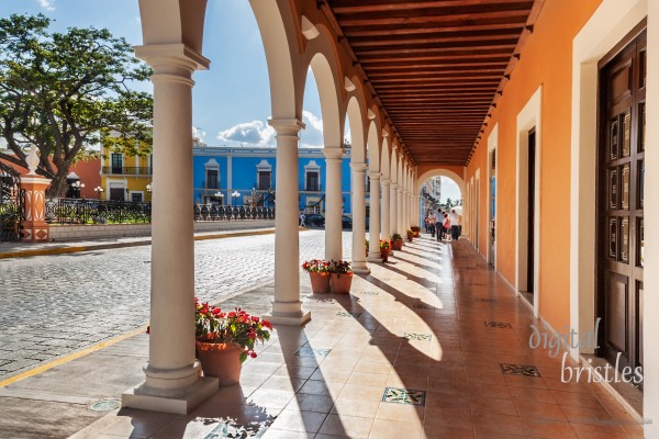 Plaza de la Independencia, in Campeche, Mexico's Old Town of San Francisco de Campeche