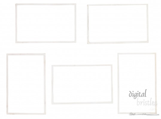 1930s photo album with brown pages and photo print frames. Clipping paths for photo interior and photo frame exterior